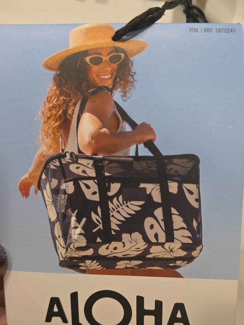 ALOHA Collection CleverMade Collapsible Beach Tote NWT